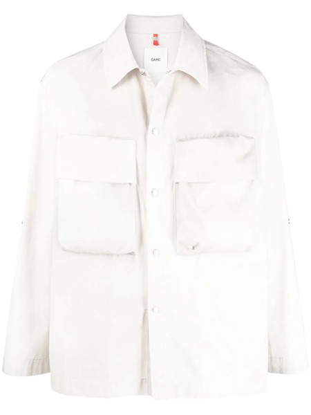  Oamc Chest Pockets Buttoned Overshirt - Grey 