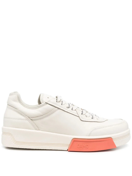  Oamc Cosmos Cupsole Low-top Leather Sneakers - White 