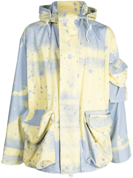  Oamc Cove Zip-up Hooded Jacket - Blue 