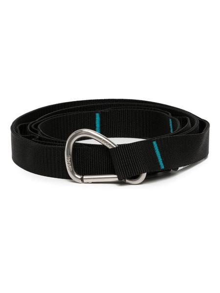  Oamc Engraved-logo Grossgrain Belt - Black 