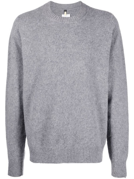  Oamc Intarsia-knit Logo Wool=blend Jumper - Grey 