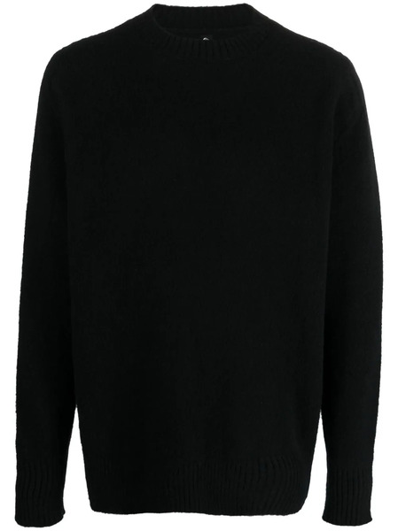  Oamc Logo-print Wool Jumper - Black 