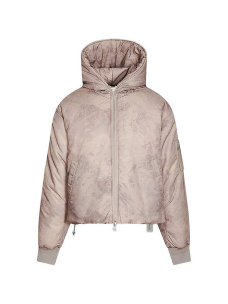  Oamc Peacemaker Foliage-print Hooded Bomber Jacket - Neutrals 