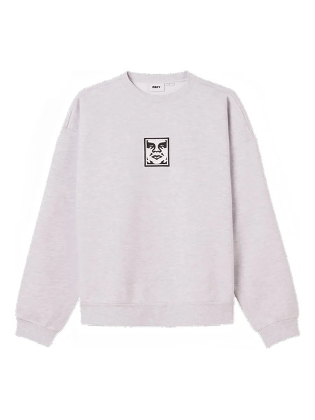  Obey Graphic-print Crew-neck Sweatshirt - Grey 