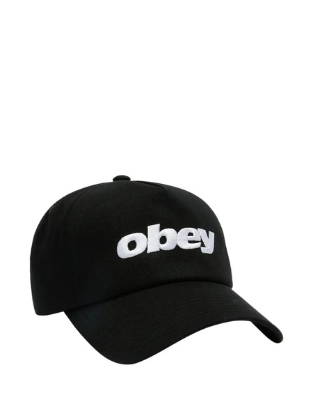  Obey Logo-embroidered Baseball Cap - Black 