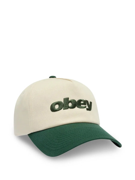  Obey Logo-embroidered Baseball Cap - Neutrals 