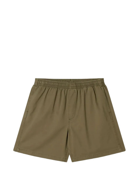  Obey Logo-patch Elasticated Shorts - Green 