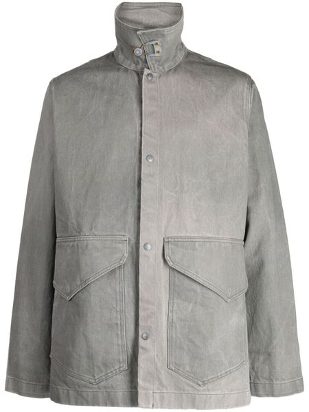  Objects Iv Life Funnel-neck Denim Jacket - Grey 
