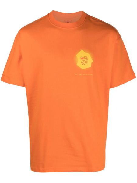  Objects Iv Life Graphic-print Cotton T-shirt - Orange 