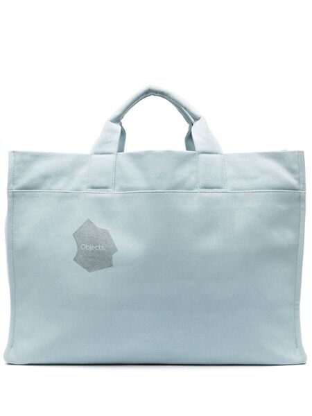  Objects Iv Life Logo-print Cotton Tote Bag - Grey 