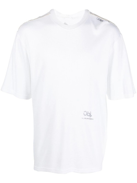  Objects Iv Life Logo-print Waffle-knit T-shirt - White 