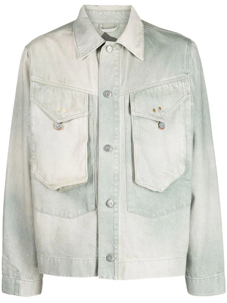  Objects Iv Life Panelled Denim Jacket - Green 