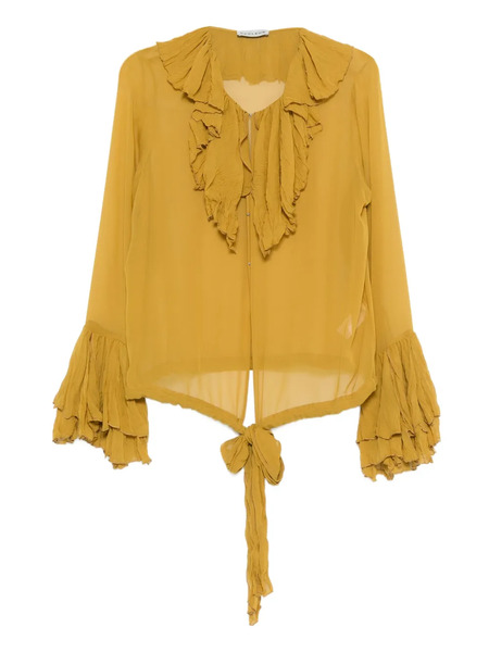  Occleus Macy Ruffled Blouse - Yellow 