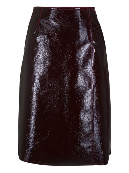  Odeeh Zip Midi Skirt - Red 