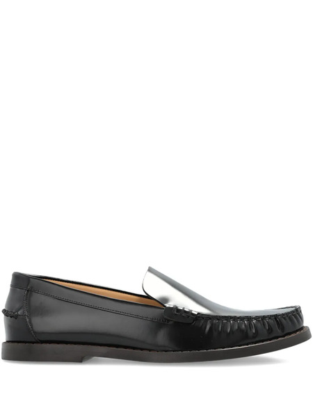  Odissì Leather Slip-on Loafers - Black 