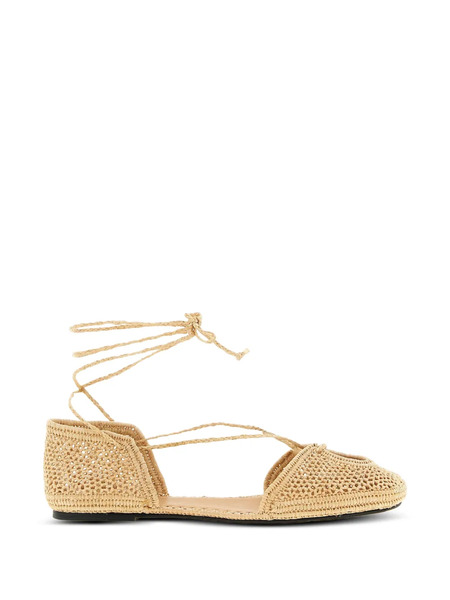  Odissi Lima Raffia Ballet Flats - Neutrals 