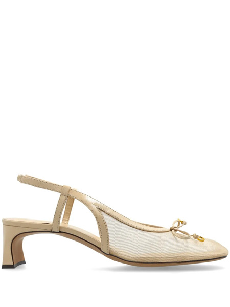  Odissì 45mm Leather Pumps - Neutrals 
