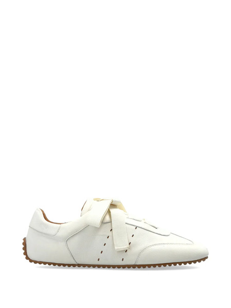  Odissì Ribbon-fastening Leather Sneakers - White 