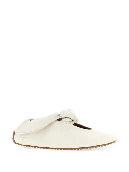  Odissi Tess Bow-detail Leather Sneakers - White 
