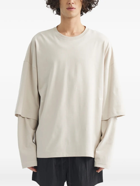  Off Duty Double Sleeve Kinder T-shirt - Neutrals 