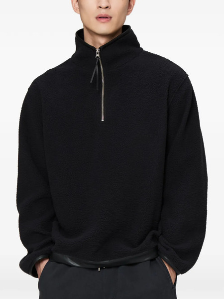  Off Duty Half Zip Crush Pullover - Black 