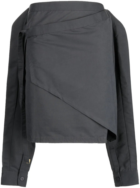  Off Duty Jones Logo-embroidered Skirt - Grey 