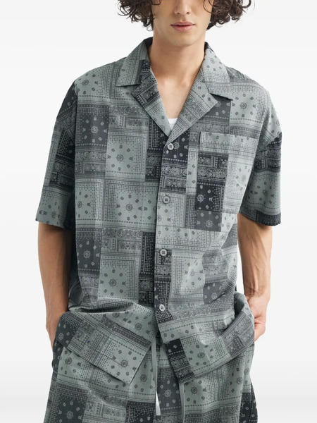  Off Duty Patchwork Pocket Shirt - Grey 