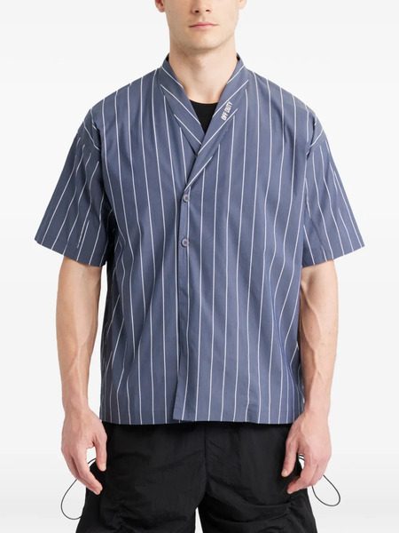  Off Duty Pinstripe Button Shirt - Blue 