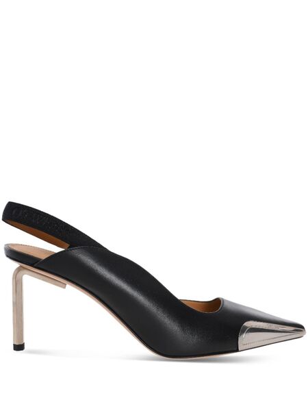  Off-white Allen Frame Slingback Pumps - Black 