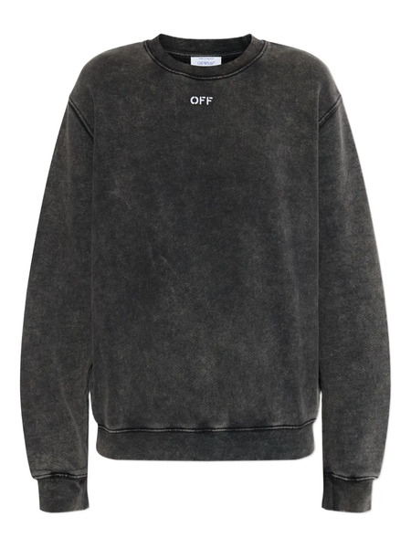 Off-white Arrow-appliqué Sweatshirt - Grey 