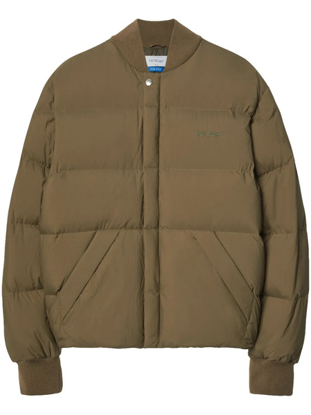  Off-white Arrow Puffer Jacket - Brown 