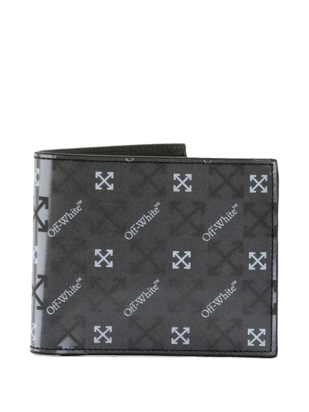  Off-white Arrow Reflective Bi-fold Wallet - Black 