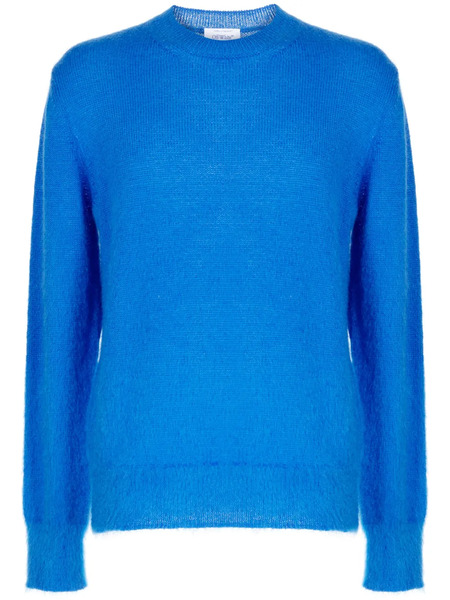  Off-white Arrows-intarsia Crew-neck Jumper - Blue 