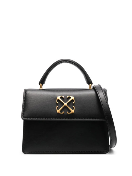  Off-white Baby Jitney Leather Shoulder Bag - Black 