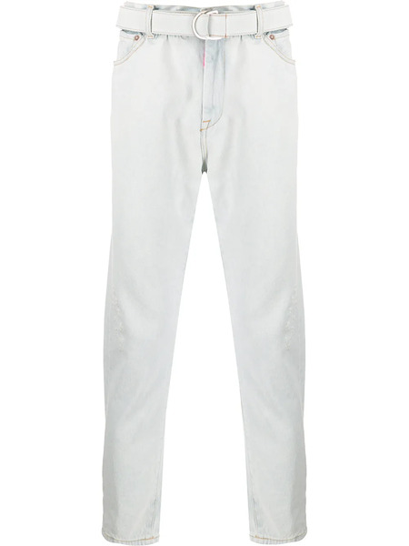  Off-white Belted Straight Jeans 
