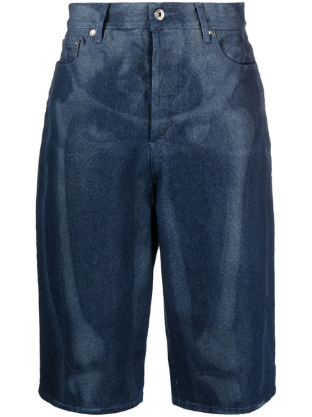  Off-white Body Scan Denim Shorts - Blue 