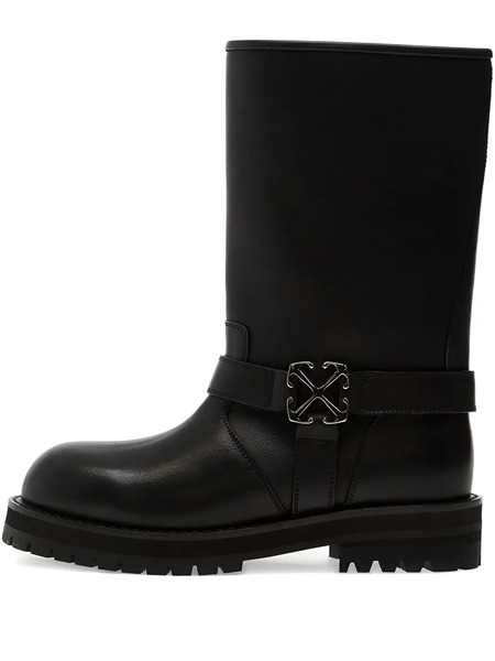  Off-white Buckle Off Track Boots - Black 
