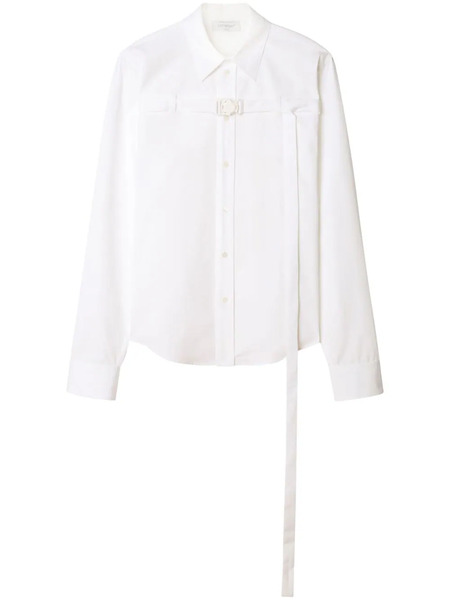  Off-white Buckled Cotton-poplin Shirt 
