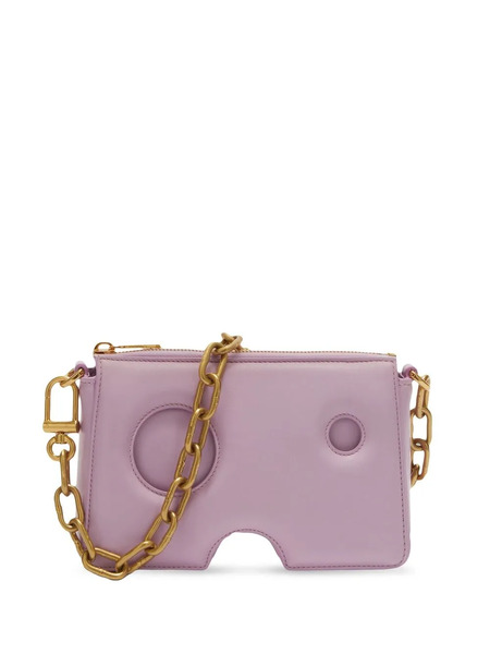  Off-white Burrow Leather Shoulder Bag - Pink 