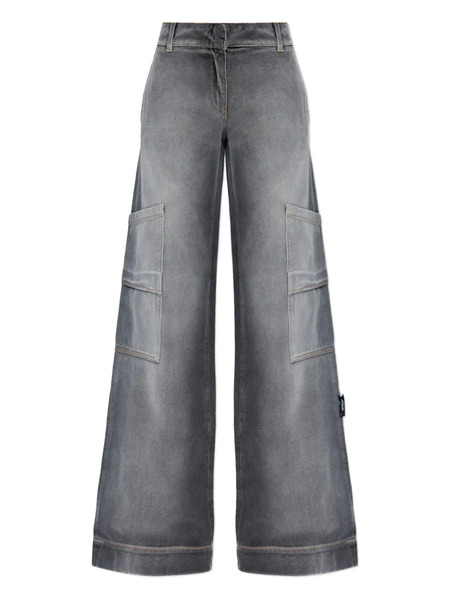  Off-white Cargo-pocket Jeans - Grey 