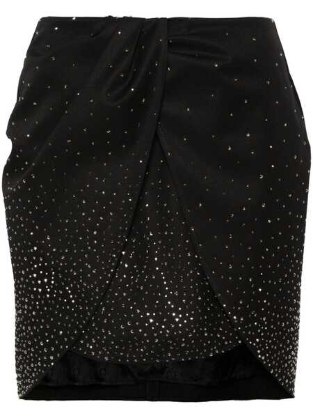  Off-white Crystal-embellished Mini Skirt - Black 