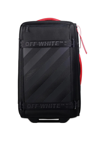  Off-white Diagonal Stripe Suitcase - Black 