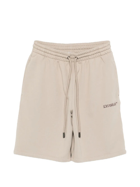  Off-white Drawstring Track Shorts - Neutrals 