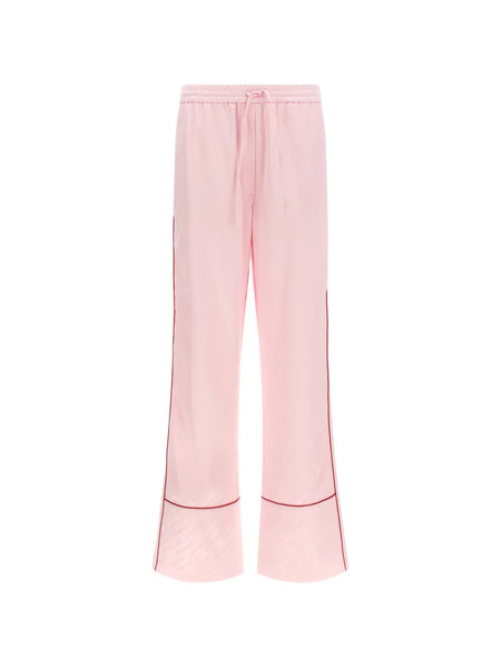  Off-white Drawstring Trousers - Pink 