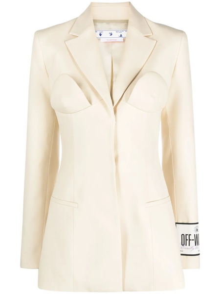 Off-white Dry Wo Ablohland Fitted Jacket - Neutrals 