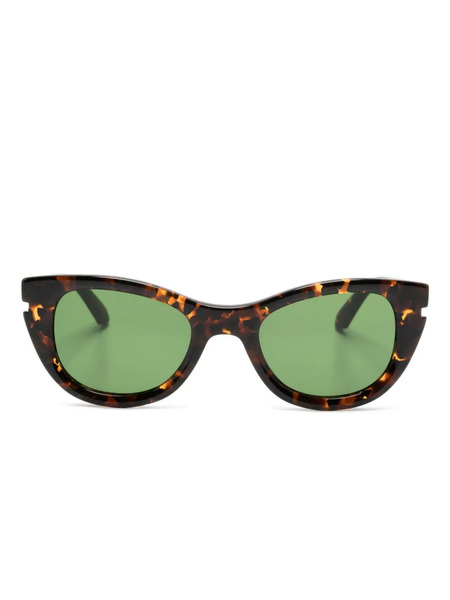  Off-white Eyewear Cat-eye Frame Sunglasses - Brown 