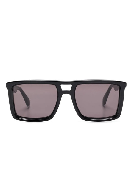  Off-white Eyewear Logo-plaque Sunglasses - Black 