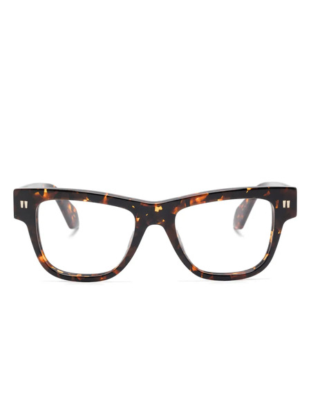  Off-white Eyewear Logo-print Glasses - Brown 