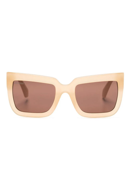  Off-white Eyewear Square-frame Tinted Sunglasses - Brown 