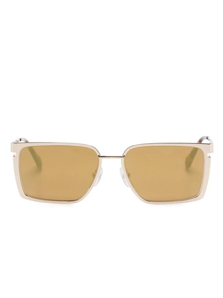  Off-white Eyewear Yoder Rectangle-frame Sunglasses - Gold 